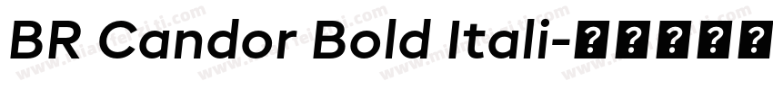 BR Candor Bold Itali字体转换